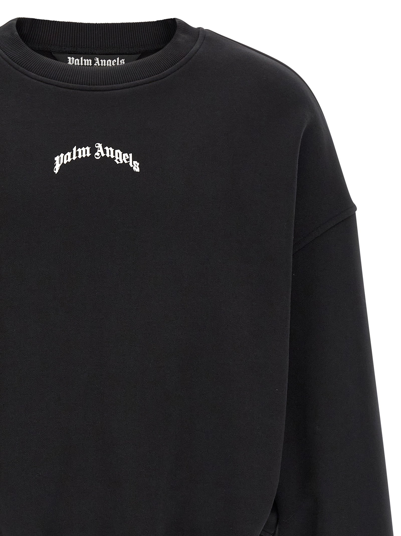 Palm Angels Palm Angels Back Curved Logo Sweatshirt