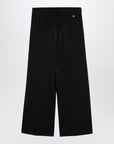 Palm Angels Palm Angels Black cotton wide trousers