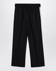 Palm Angels Palm Angels Anthracite grey linen sports trousers