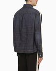 Palm Angels Palm Angels Blue denim Monogram shirt-jacket