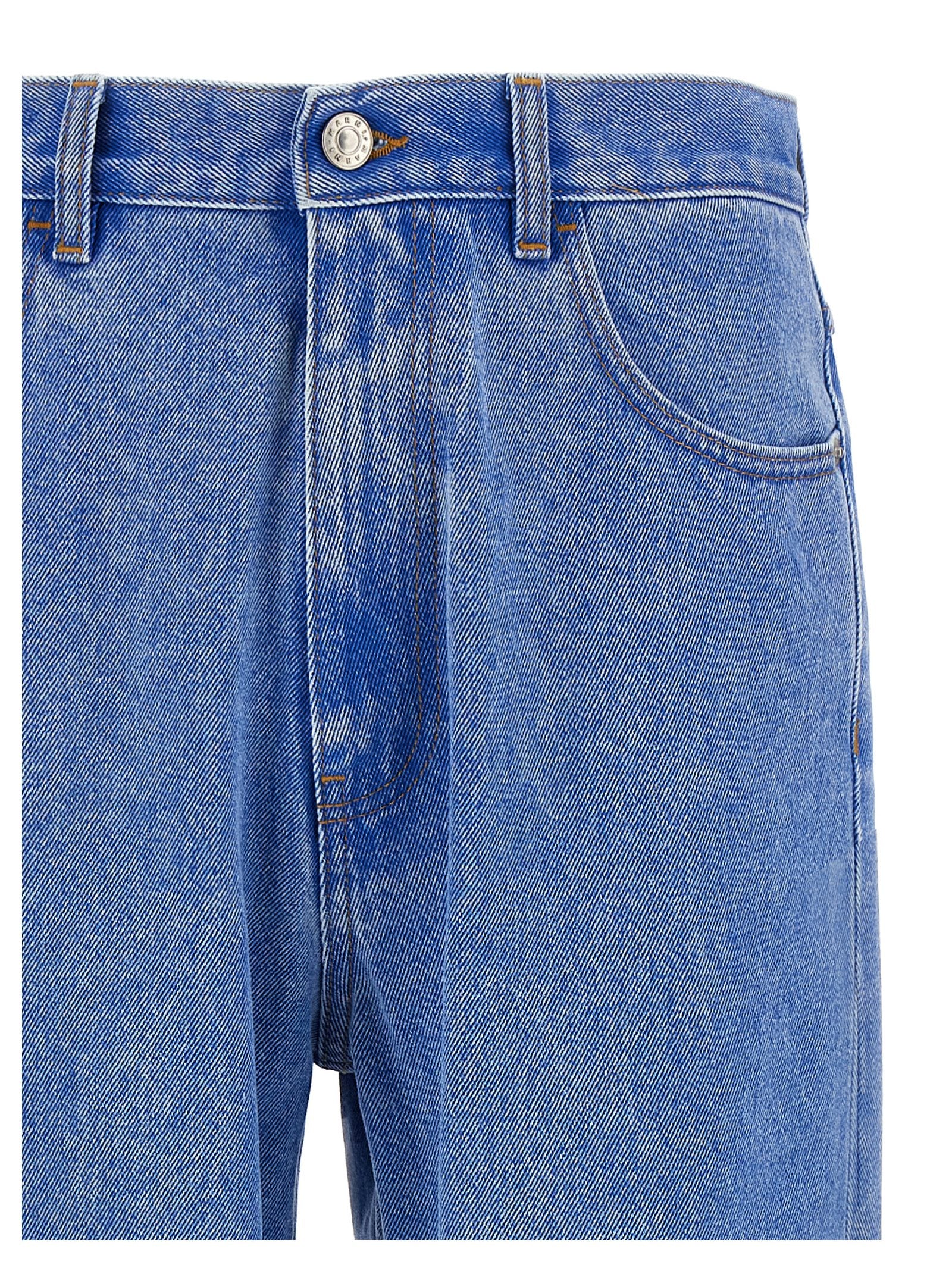 Marni Marni Bleached Coated Jeans