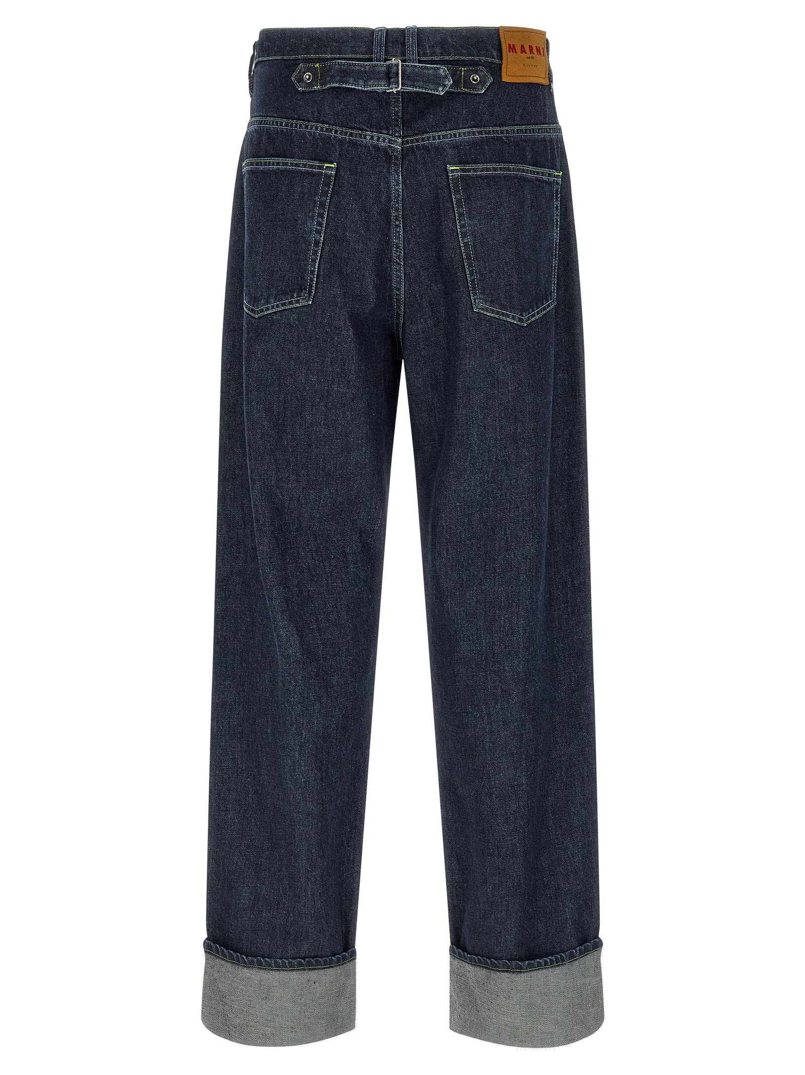 Marni Marni Logo Embroidery Jeans