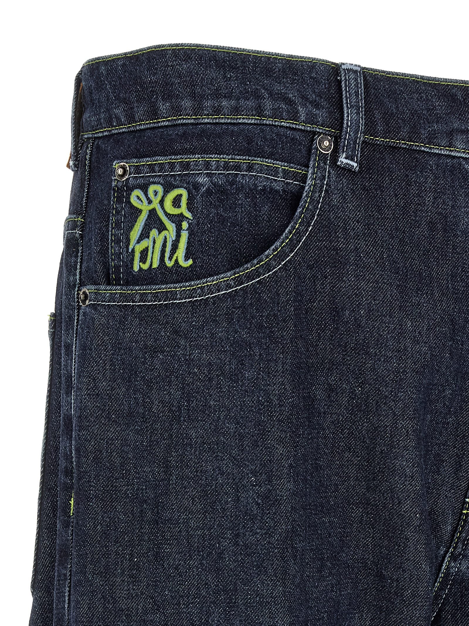 Marni Marni Logo Embroidery Jeans