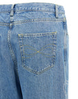 Mach & Mach Mach & Mach Crystal Ribbon Hot Fix Jeans