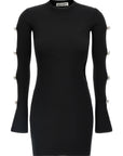 Mach & Mach Mach & Mach Cut-out Crystal Bow Dress