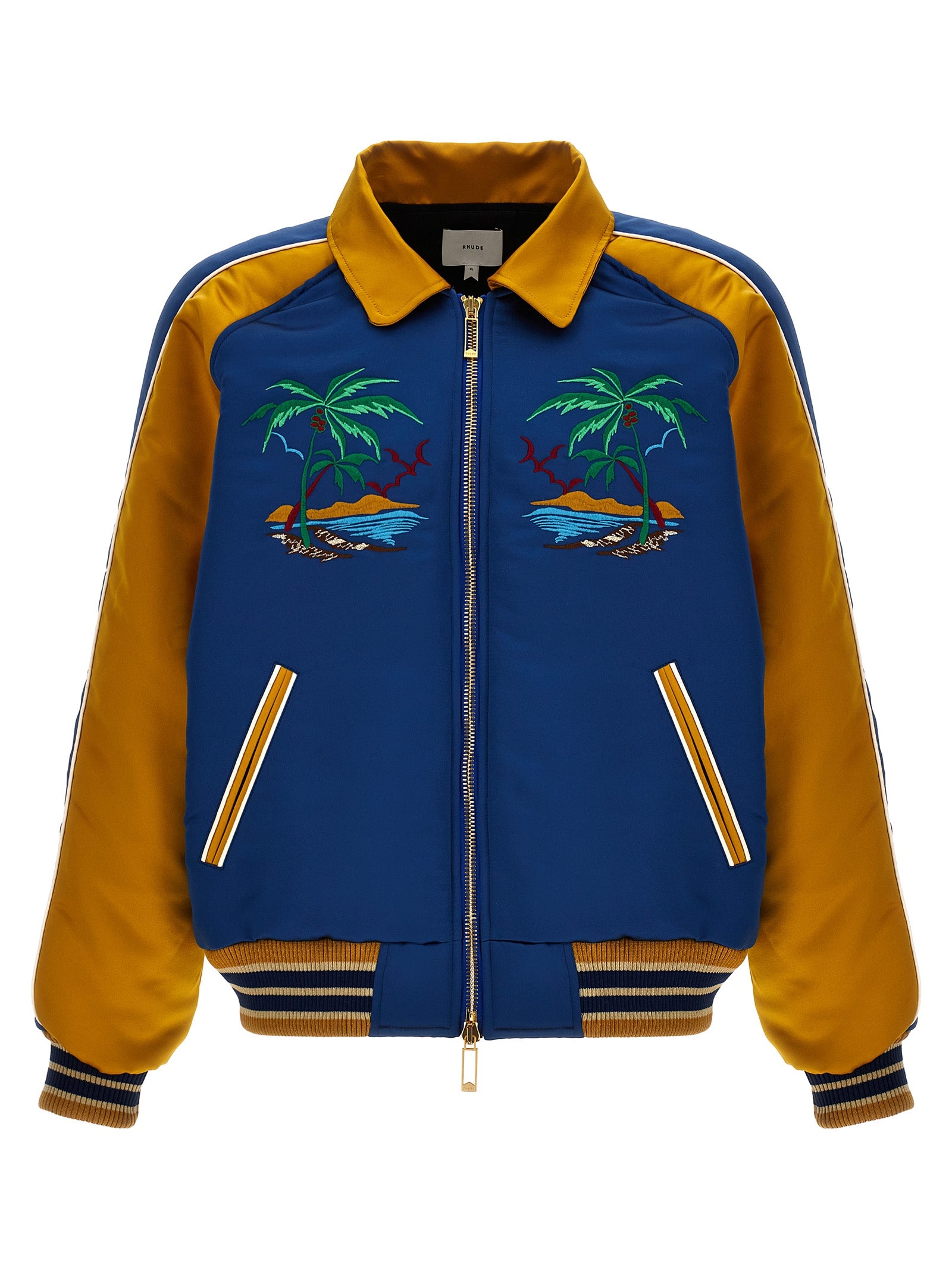 Rhude Rhude Palm Eagles Souvenir Bomber Jacket