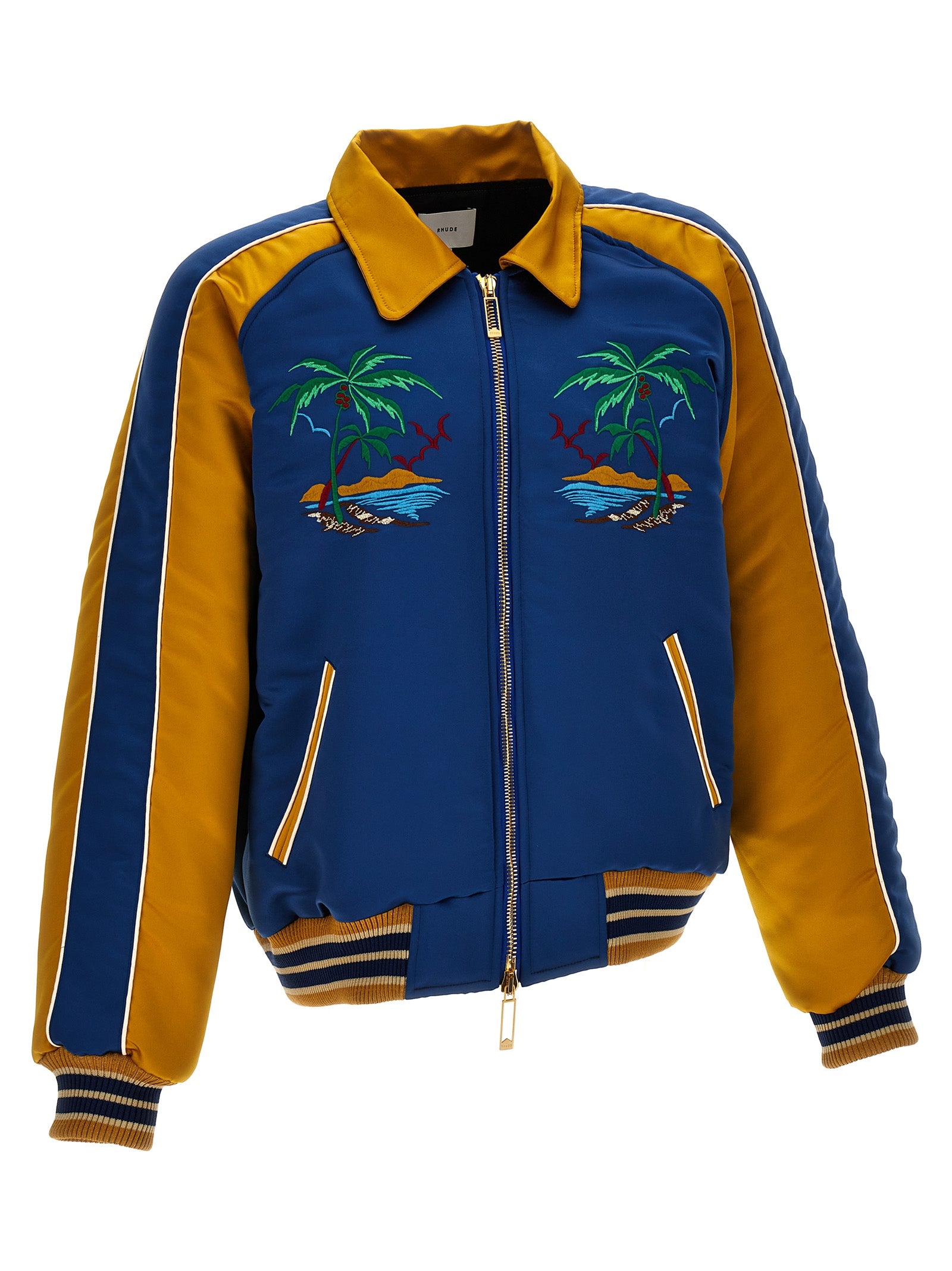 Rhude Rhude Palm Eagles Souvenir Bomber Jacket