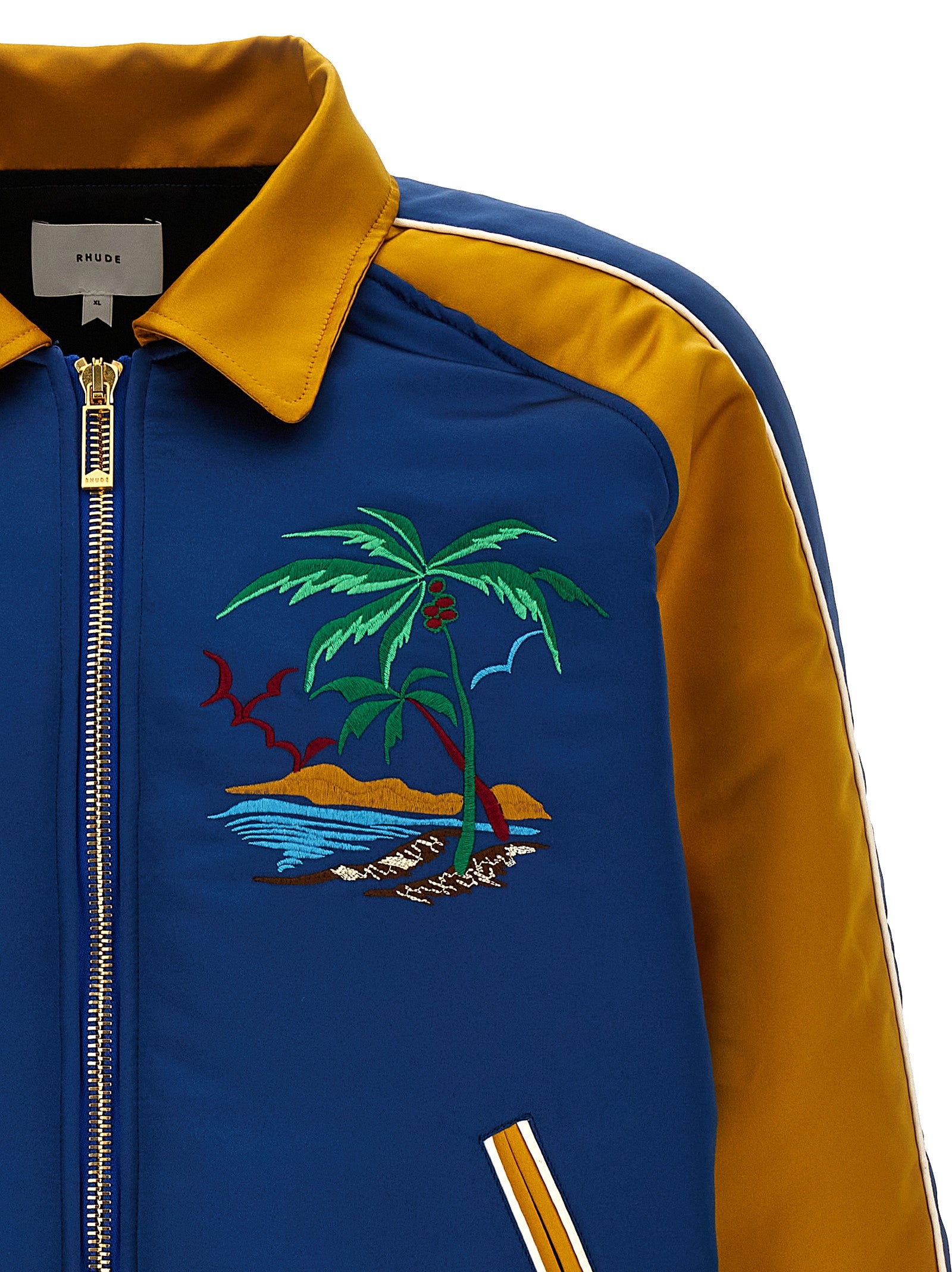 Rhude Rhude Palm Eagles Souvenir Bomber Jacket