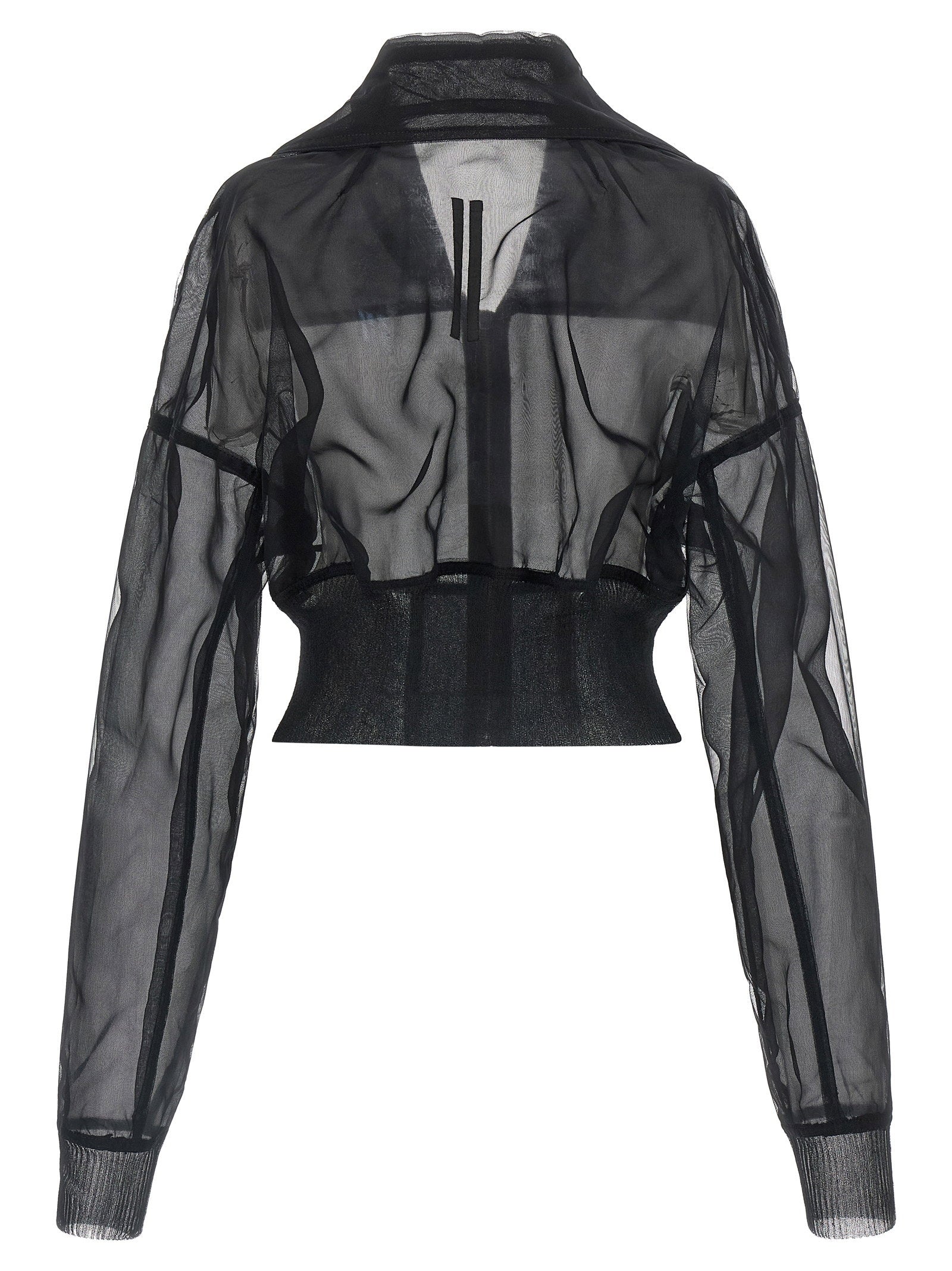Rick Owens Rick Owens Dracucollar Cropped Bomber Jacket