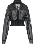 Rick Owens Rick Owens Dracucollar Cropped Bomber Jacket