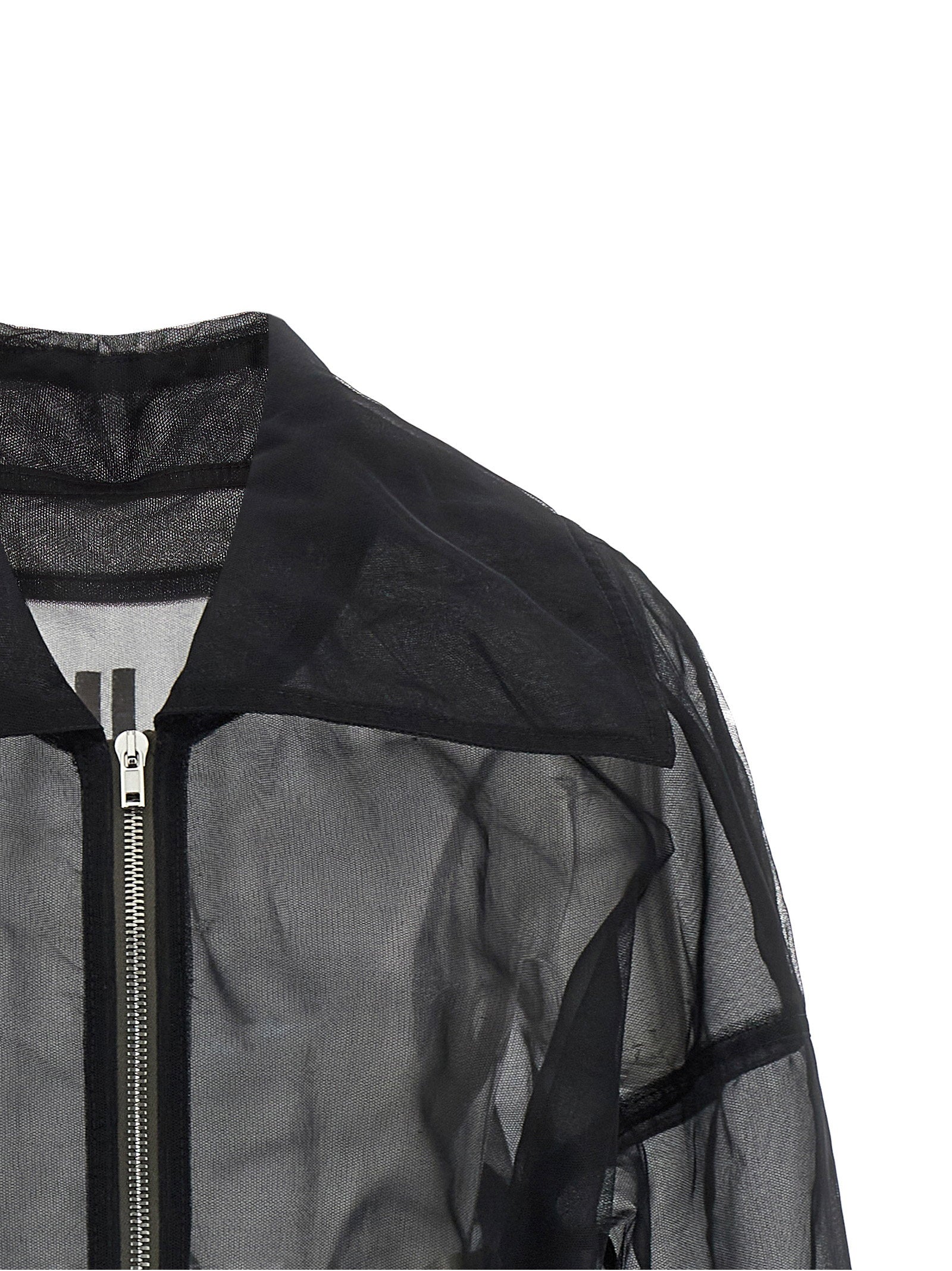 Rick Owens Rick Owens Dracucollar Cropped Bomber Jacket