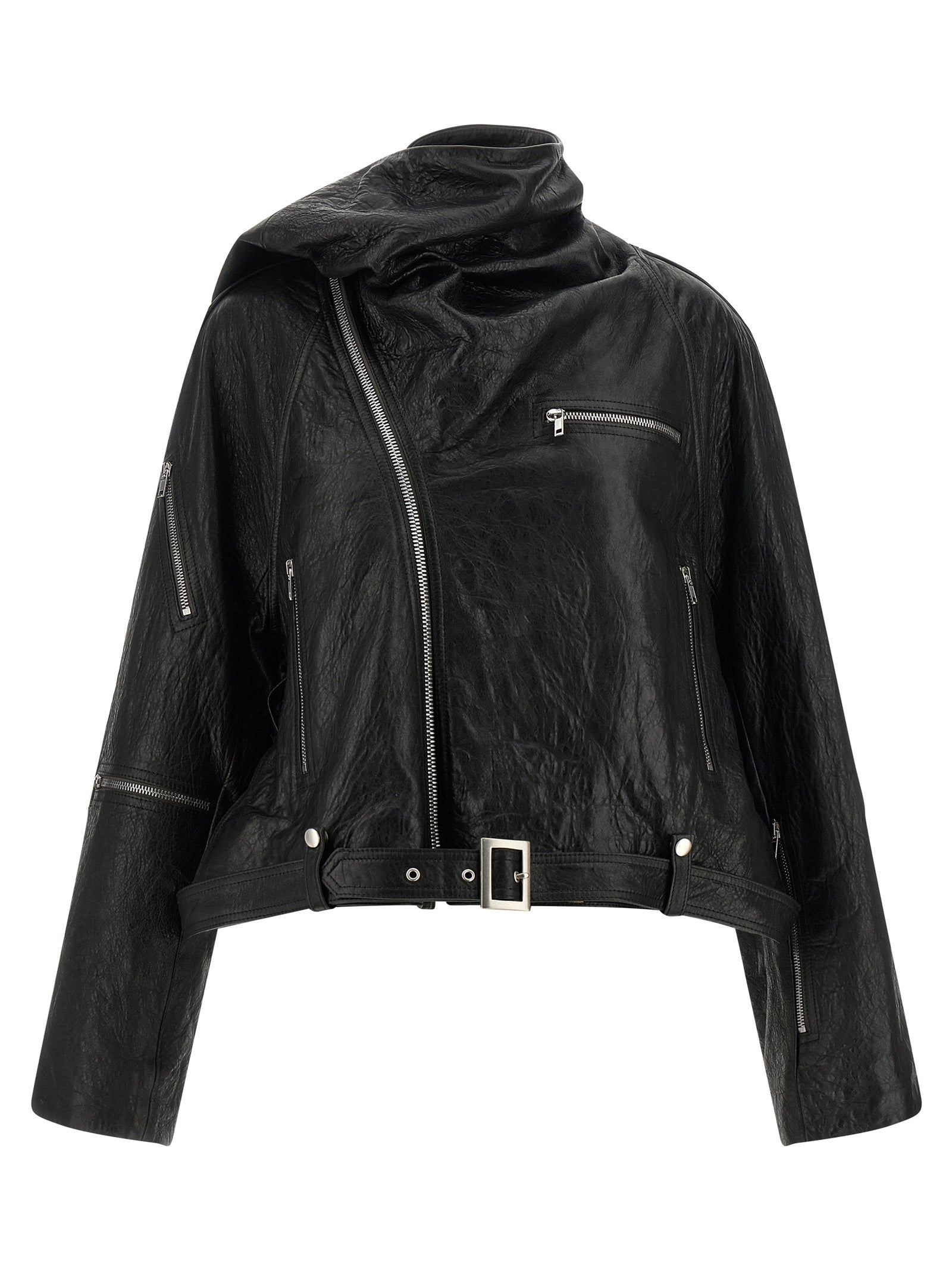 Rick Owens Rick Owens Cropped Scarf Flight Jacket