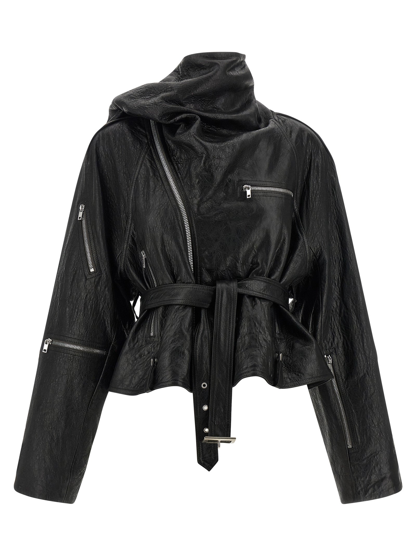 Rick Owens Rick Owens Cropped Scarf Flight Jacket