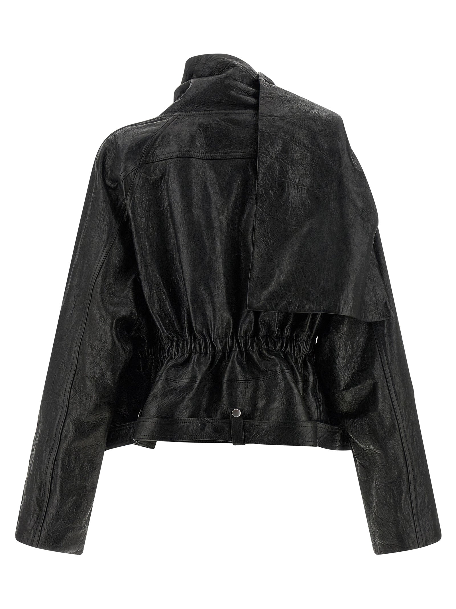 Rick Owens Rick Owens Cropped Scarf Flight Jacket