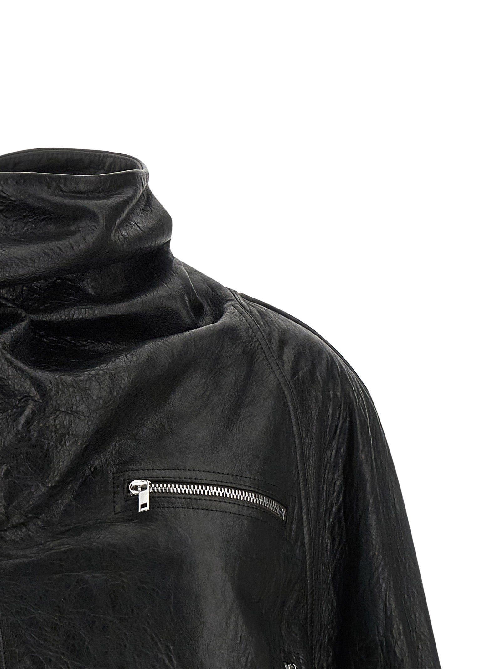 Rick Owens Rick Owens Cropped Scarf Flight Jacket