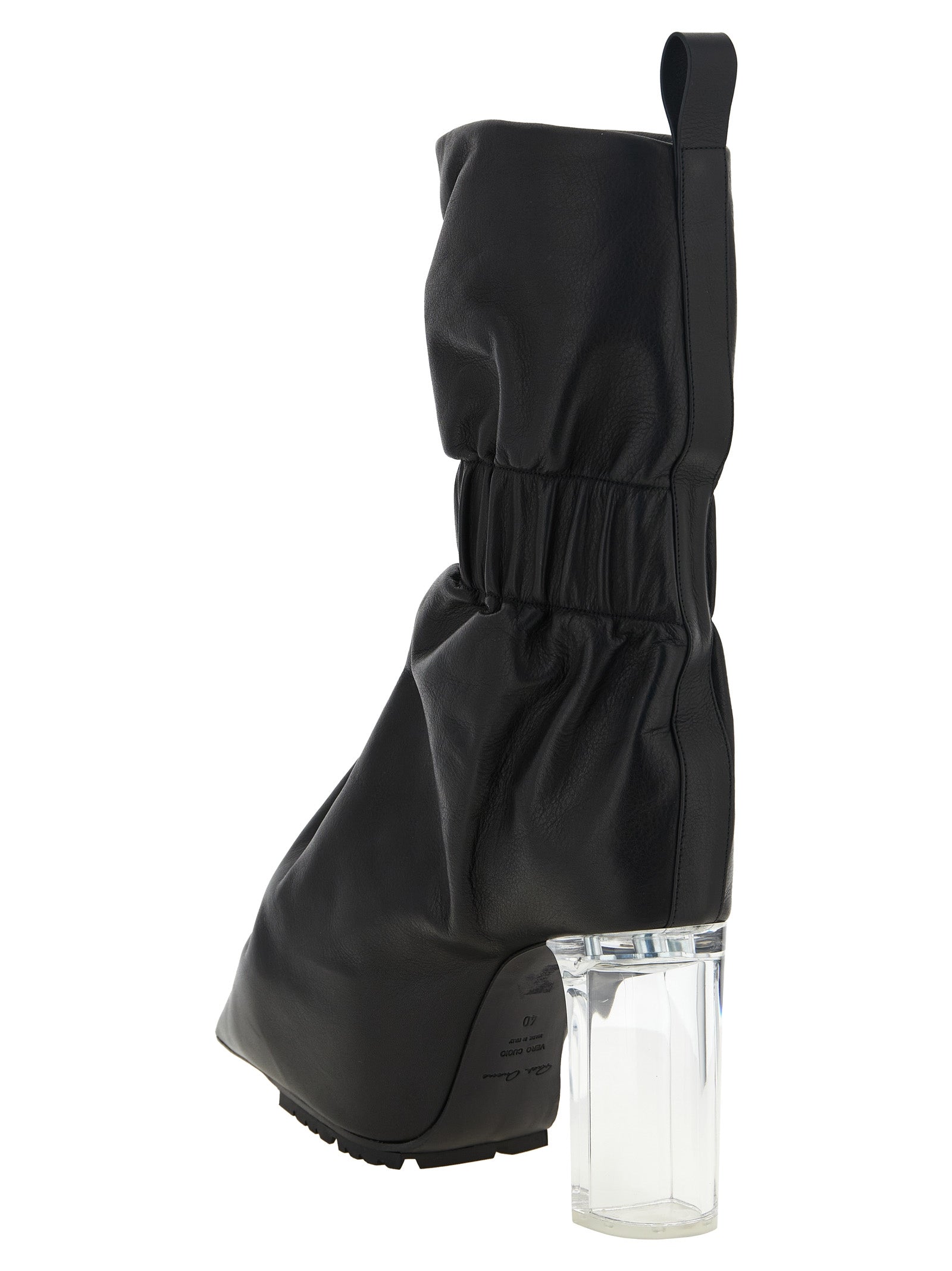 Rick Owens Rick Owens Pull On Cuffed Taquito Ankle Boots