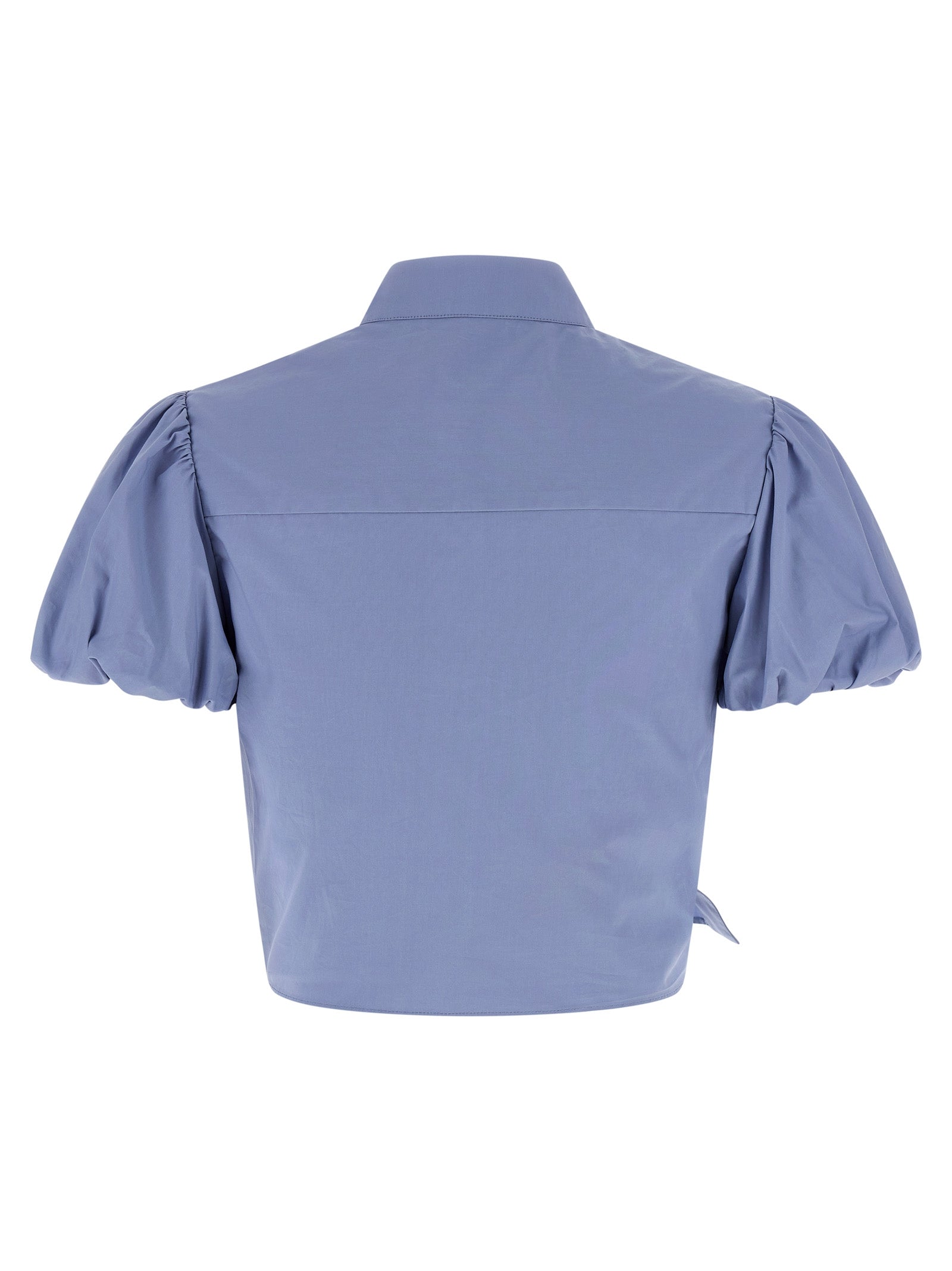 Self-Portrait Self-Portrait Blue Cotton Tie Side Top