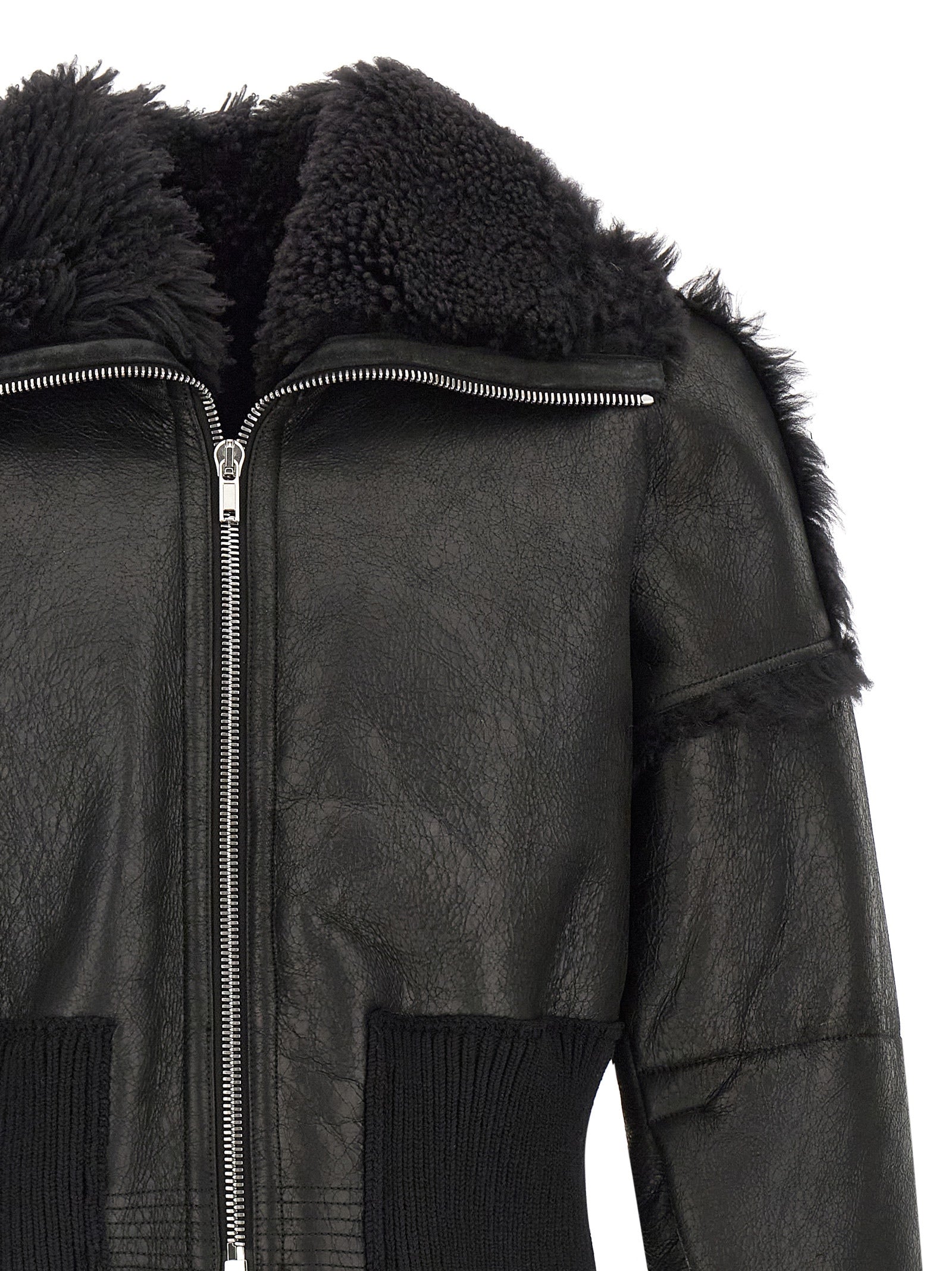 Rick Owens Rick Owens Flight Jkt Cropped Bomber Jacket
