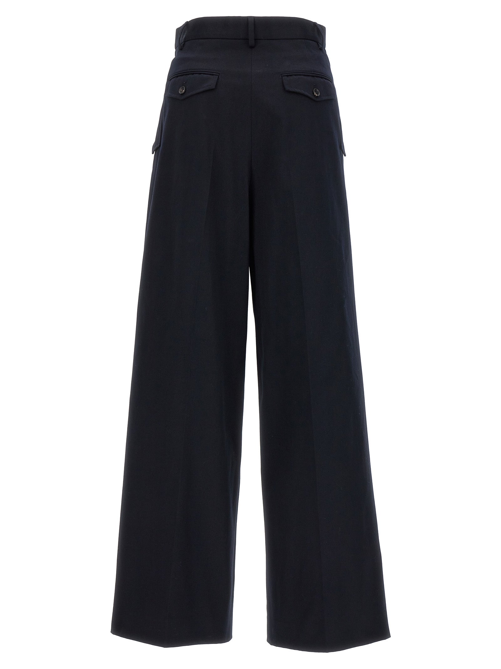 Lanvin Lanvin Loose Leg Front Pleat Pants