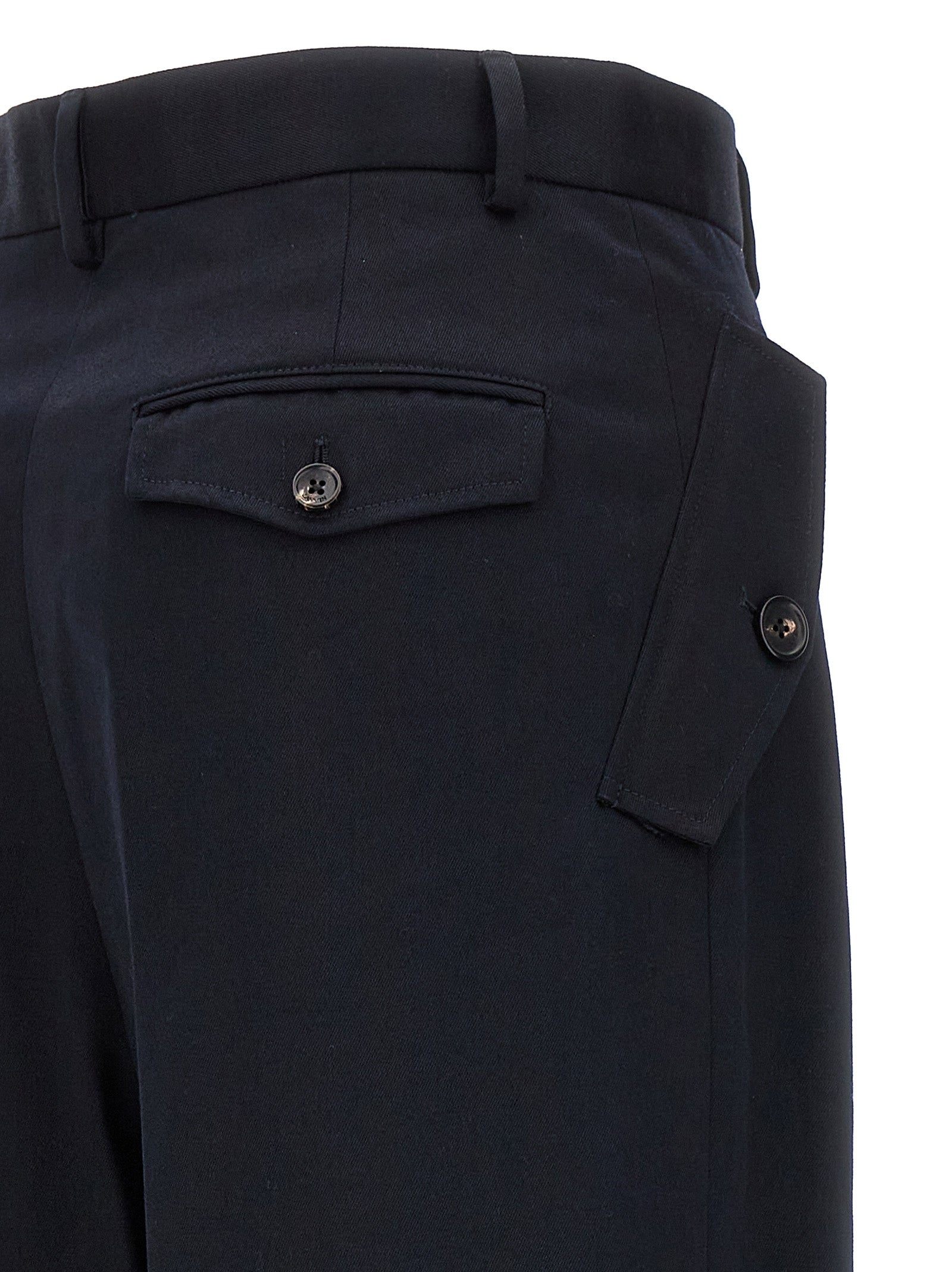Lanvin Lanvin Loose Leg Front Pleat Pants