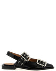 Ganni Ganni Black Feminine Buckle Slingback