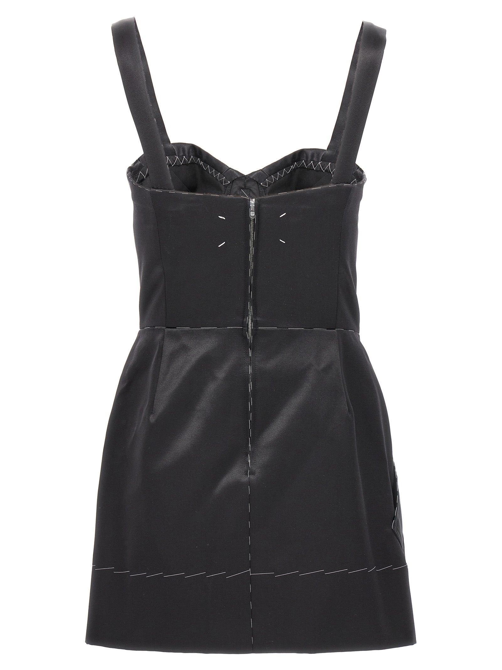 Maison Margiela Maison Margiela Contrast Stitching Corset Dress