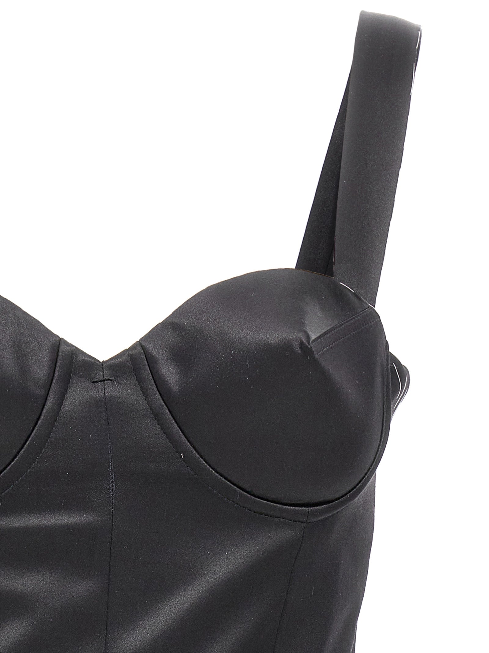 Maison Margiela Maison Margiela Contrast Stitching Corset Dress