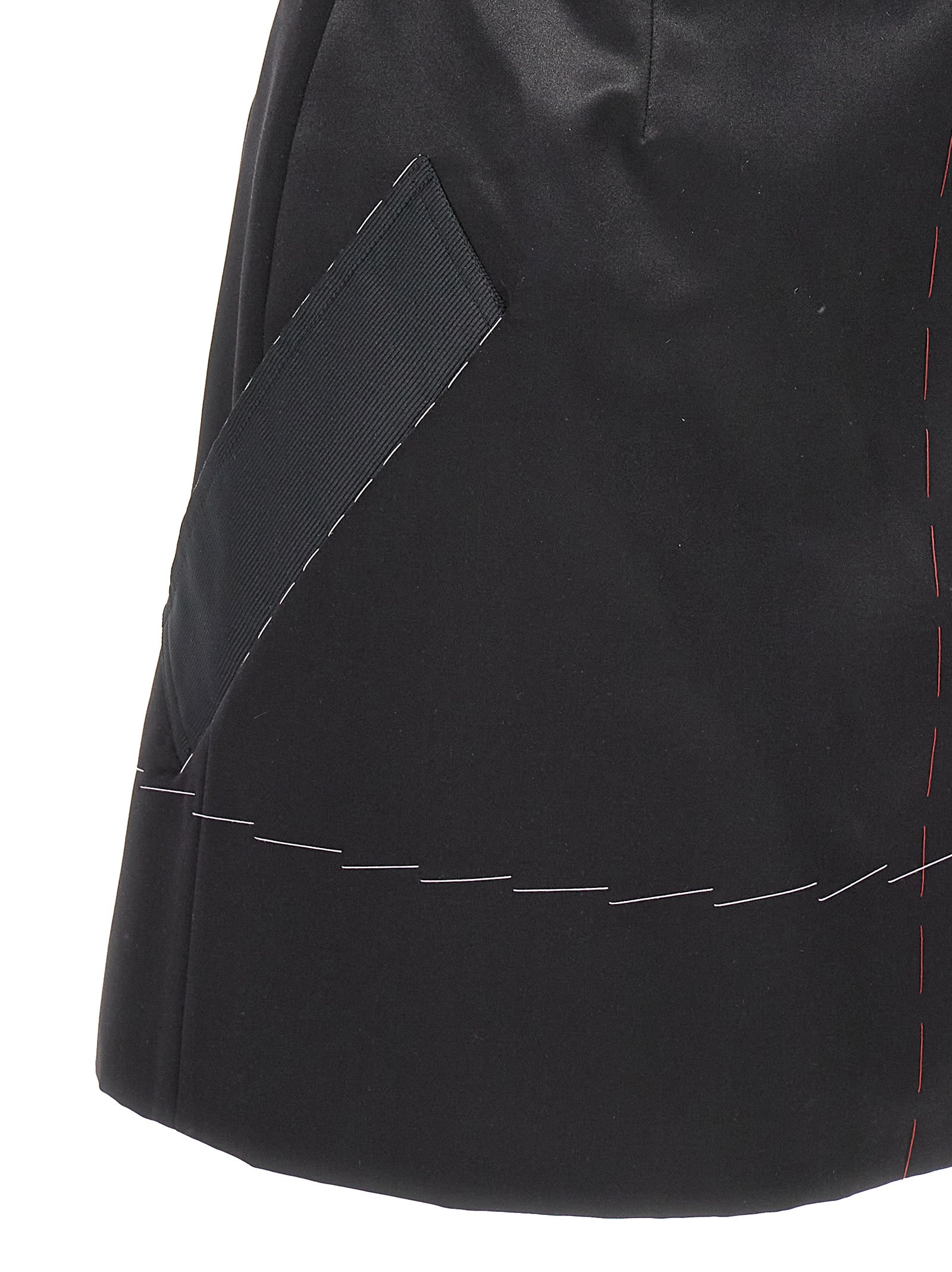 Maison Margiela Maison Margiela Contrast Stitching Corset Dress