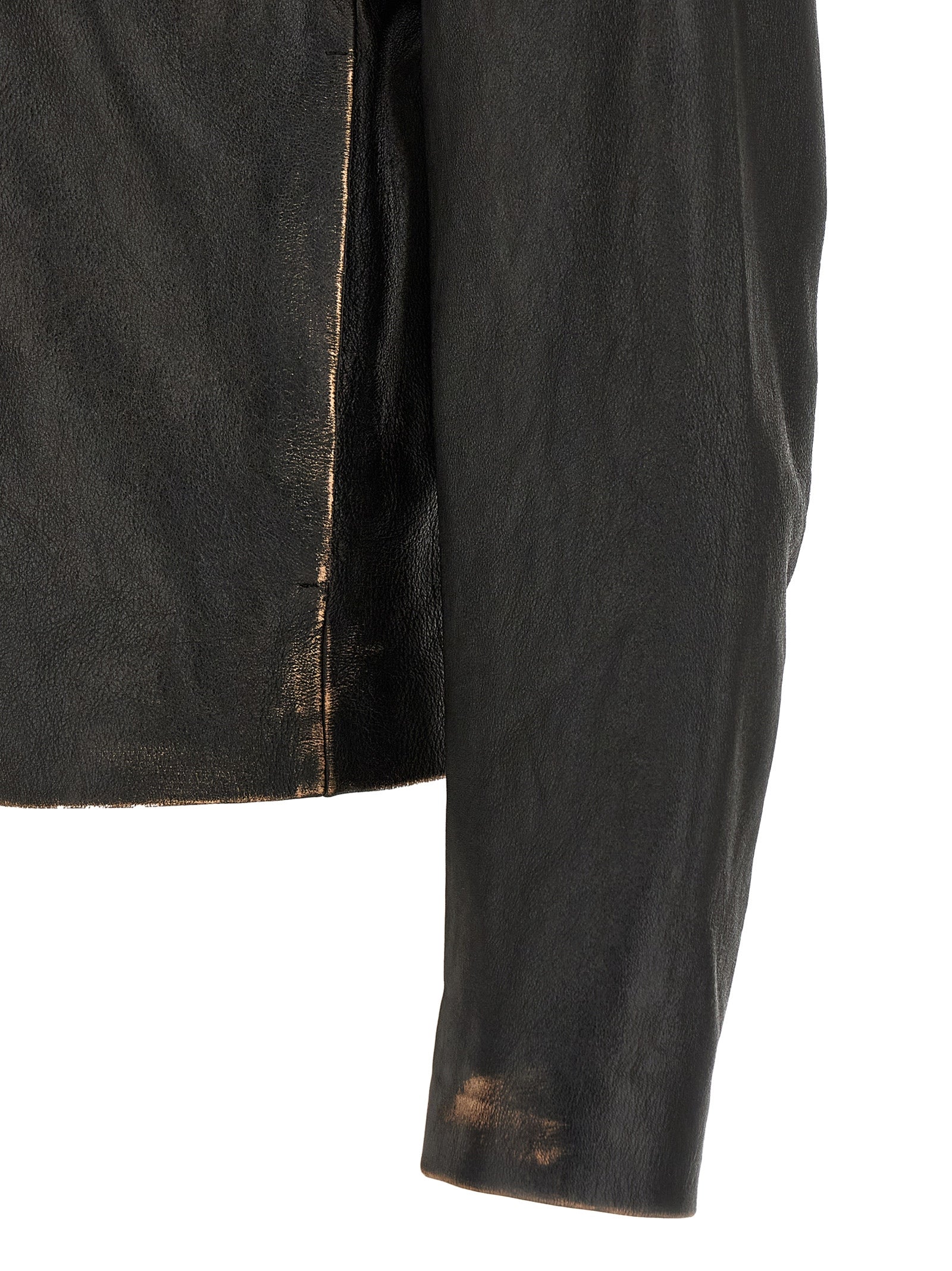 Mm6 Maison Margiela Mm6 Maison Margiela Antiqued Leather Jacket