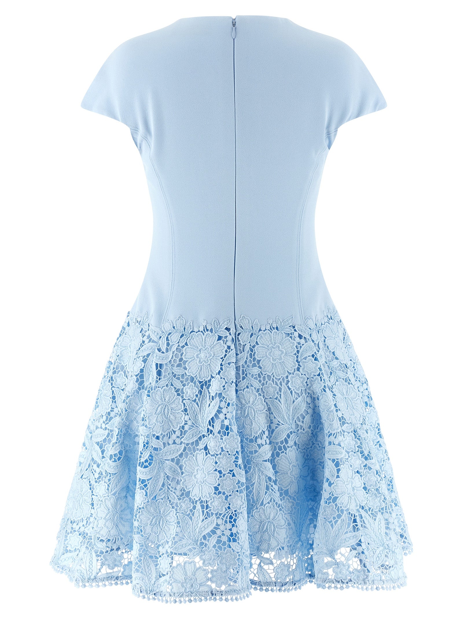 Self-Portrait Self-Portrait Blue Crepe Lace Dress