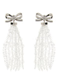 Self-Portrait Self-Portrait Bow Beaded Waterfall Earrings