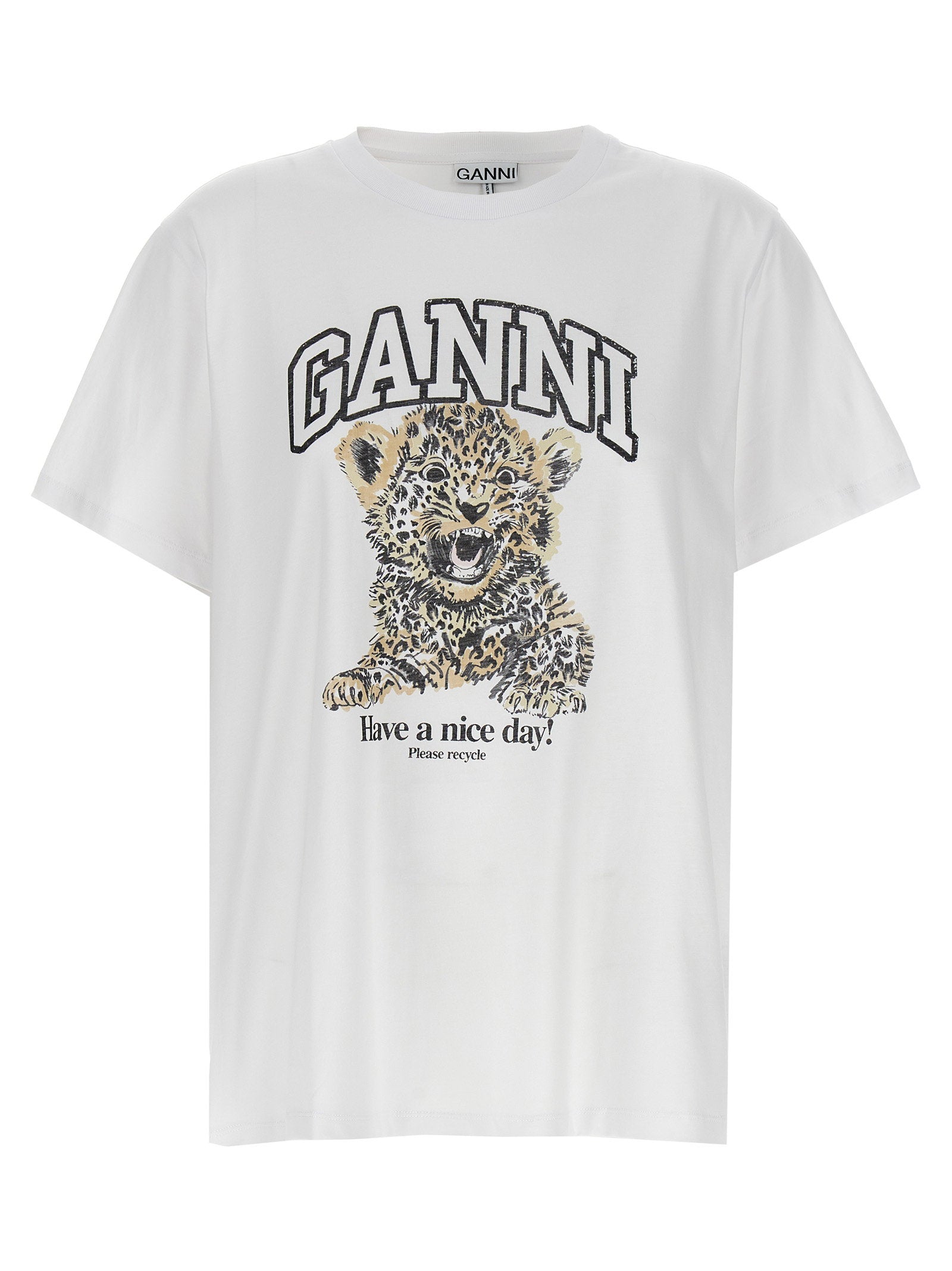 Ganni Ganni Leopard T-shirt