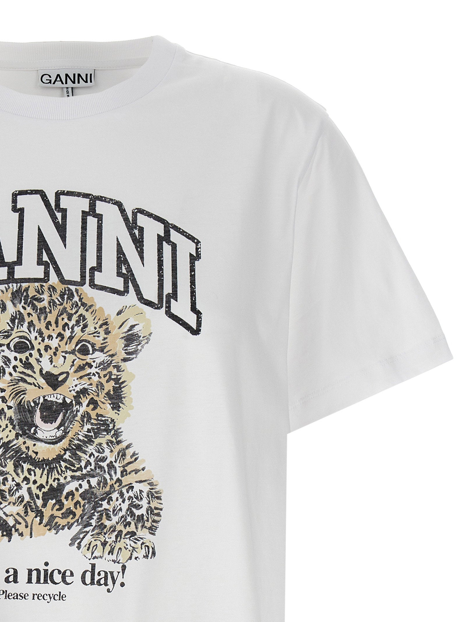 Ganni Ganni Leopard T-shirt