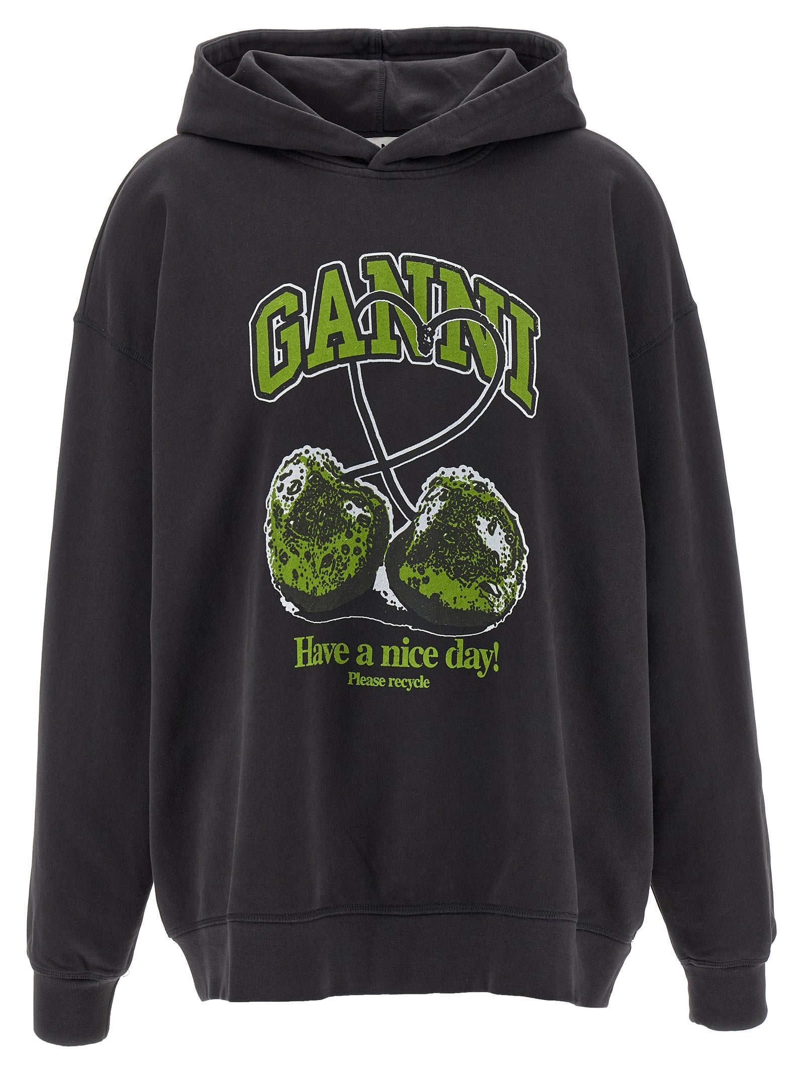 Ganni Ganni Basic Jersey Cherry Hoodie