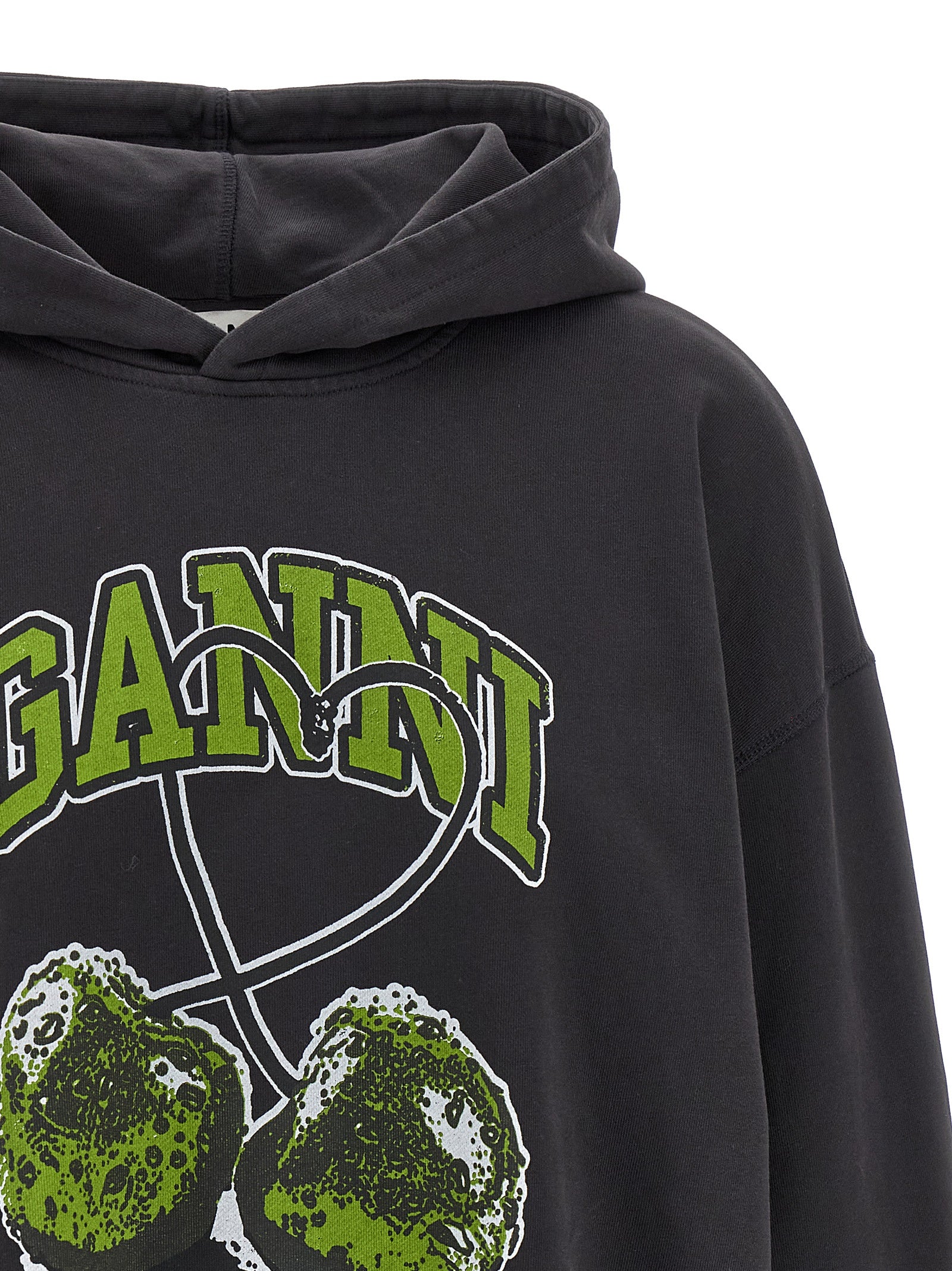 Ganni Ganni Basic Jersey Cherry Hoodie