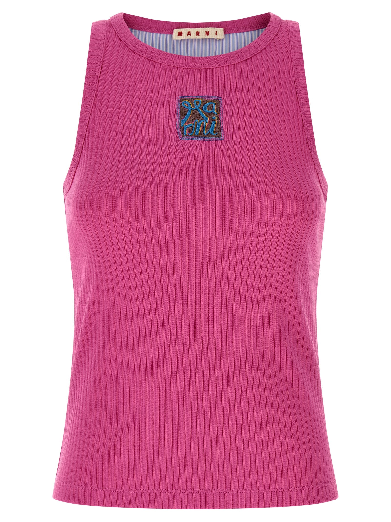 Marni Marni Logo Patch Tank Top