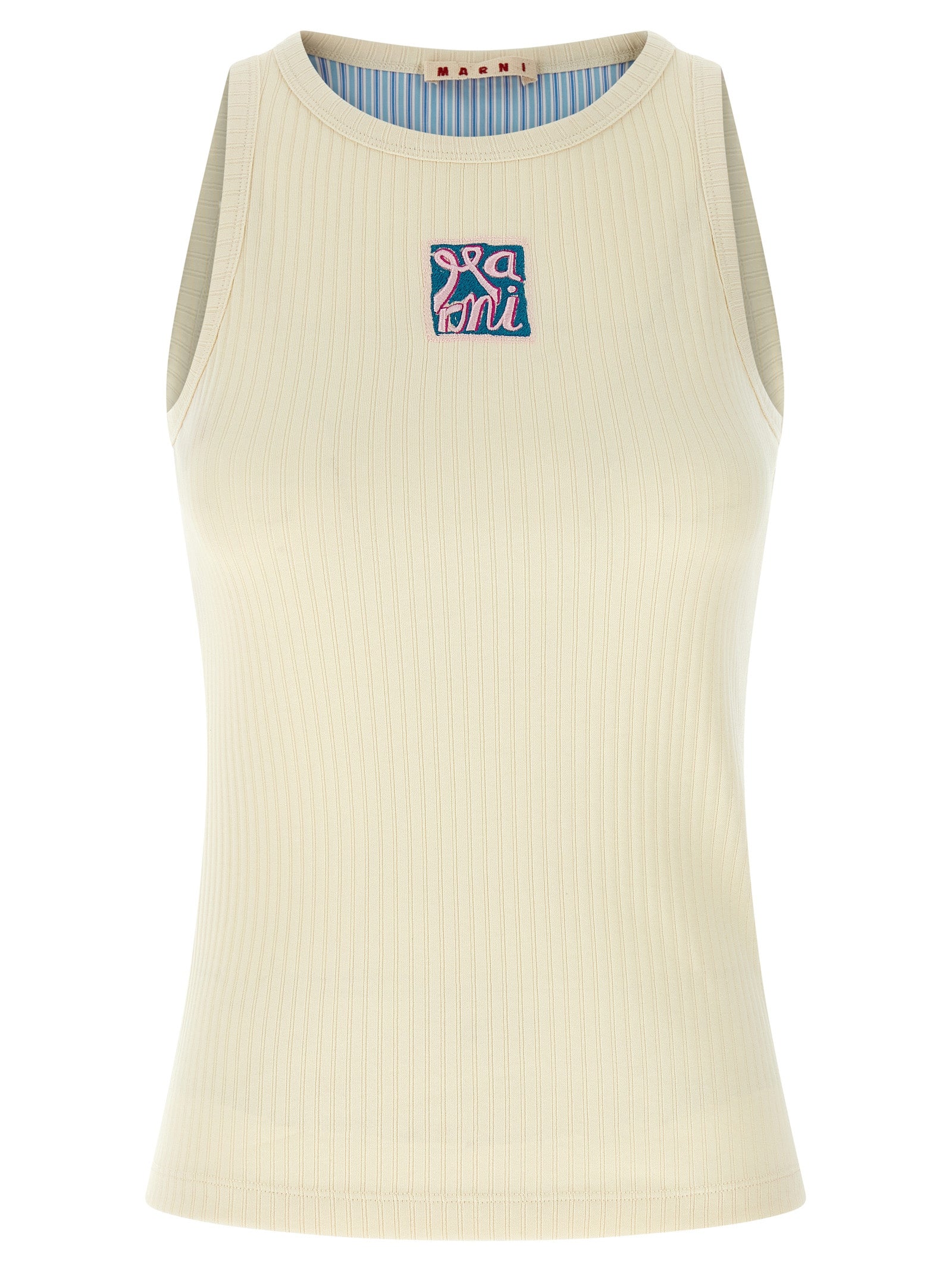 Marni Marni Logo Patch Tank Top