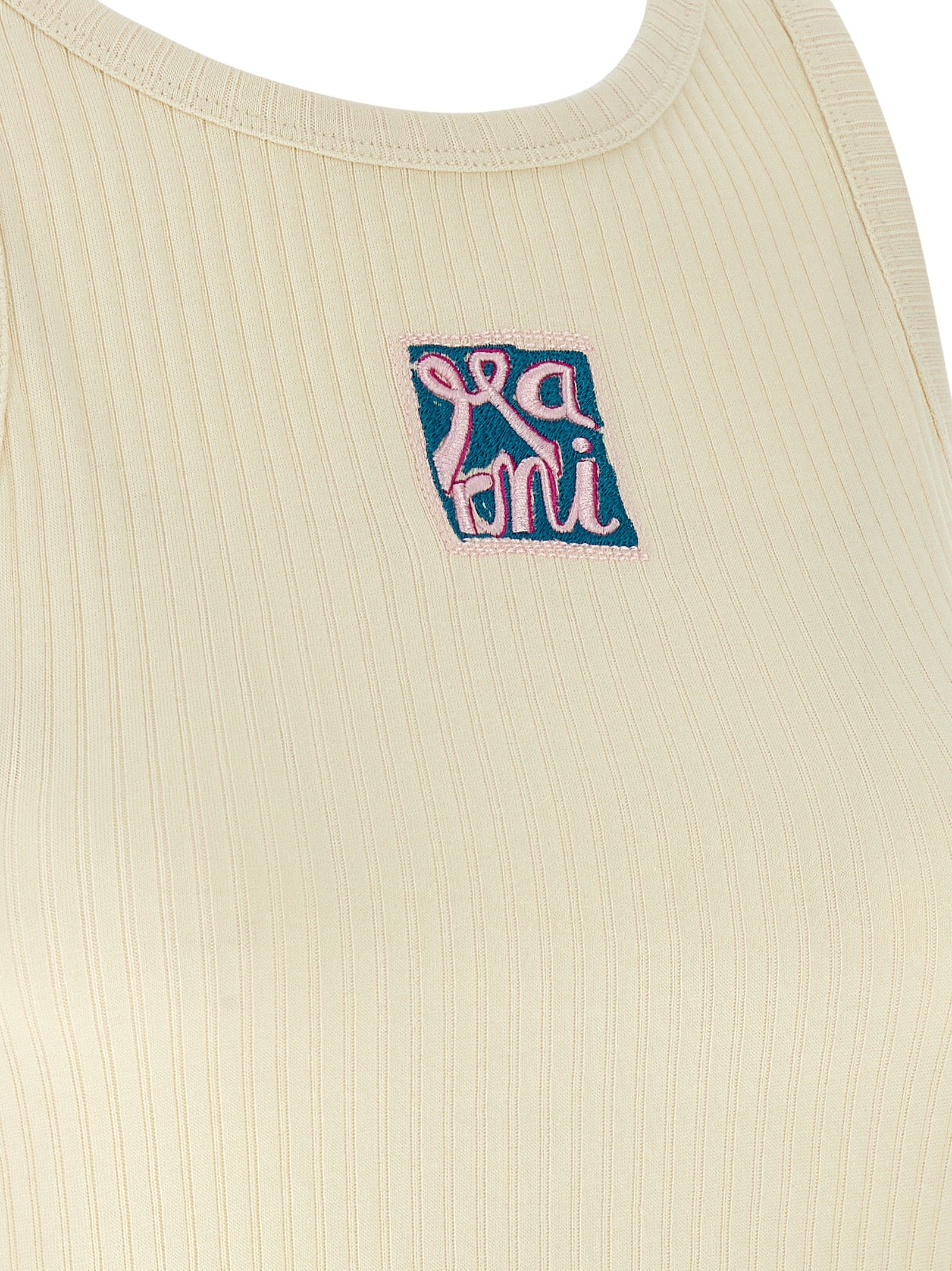Marni Marni Logo Patch Tank Top