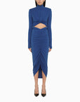 The Andamane THE ANDAMANE Kim electric blue midi dress