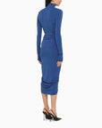 The Andamane THE ANDAMANE Kim electric blue midi dress