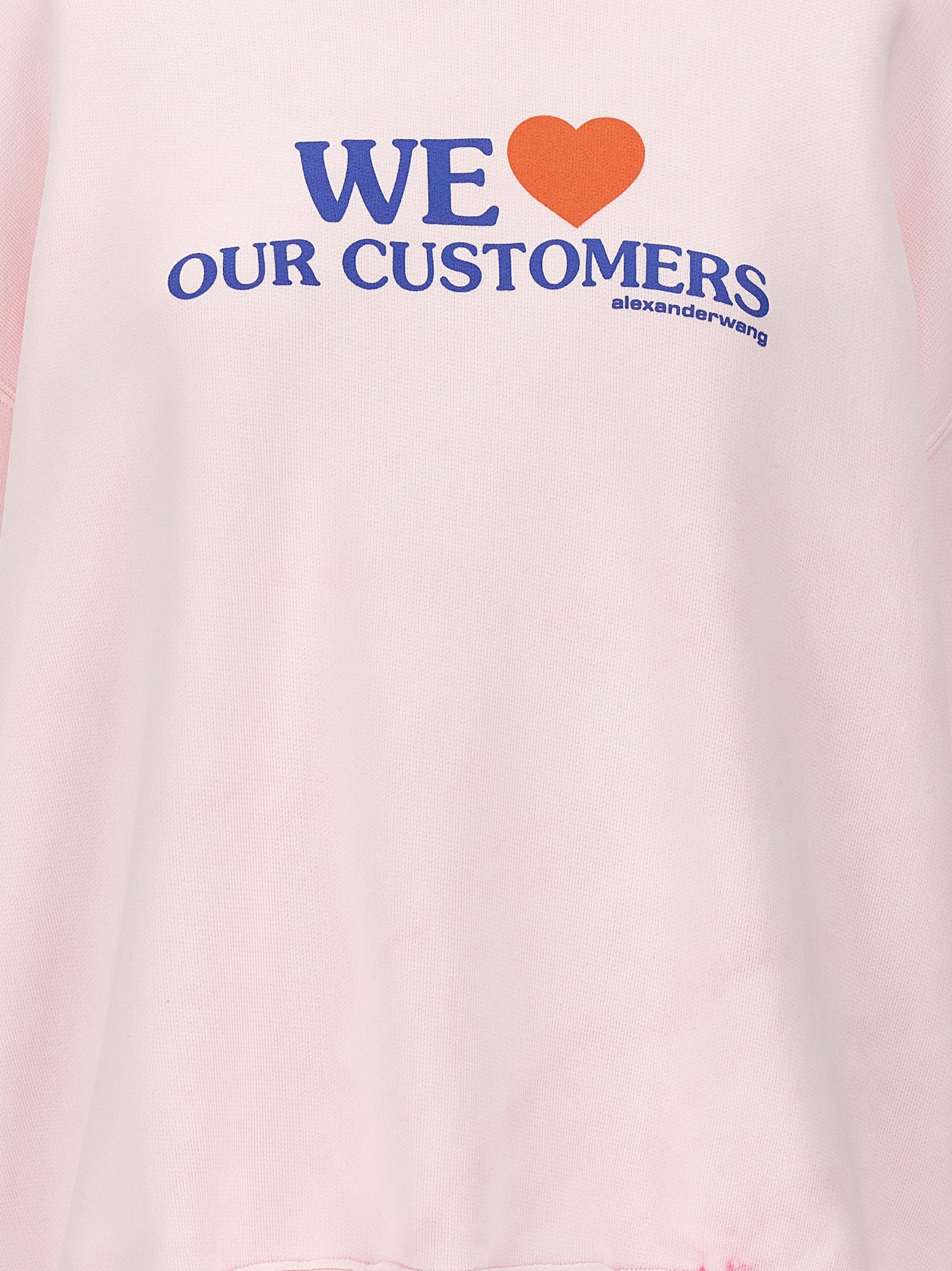 Alexander Wang Alexander Wang We Love Our Customers Sweatshirt
