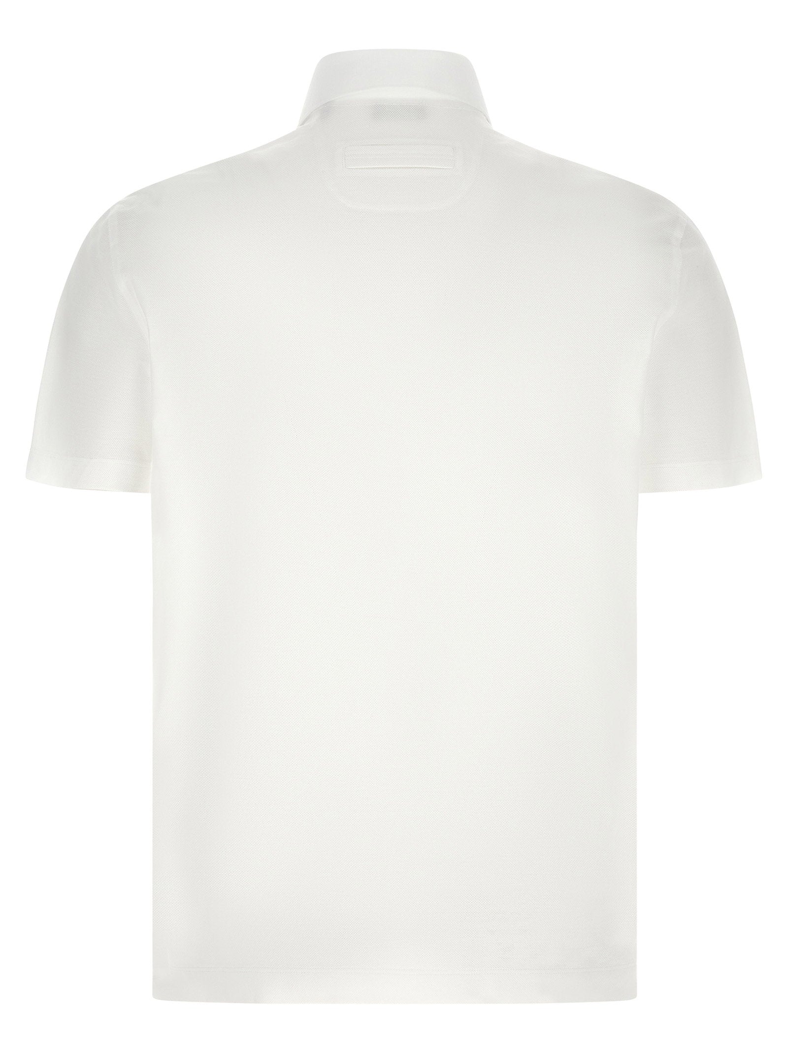 Zegna Zegna Piqué Cotton Polo Shirt