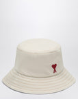 Ami Paris Ami Paris Ami de Coeur Hat in cream colour