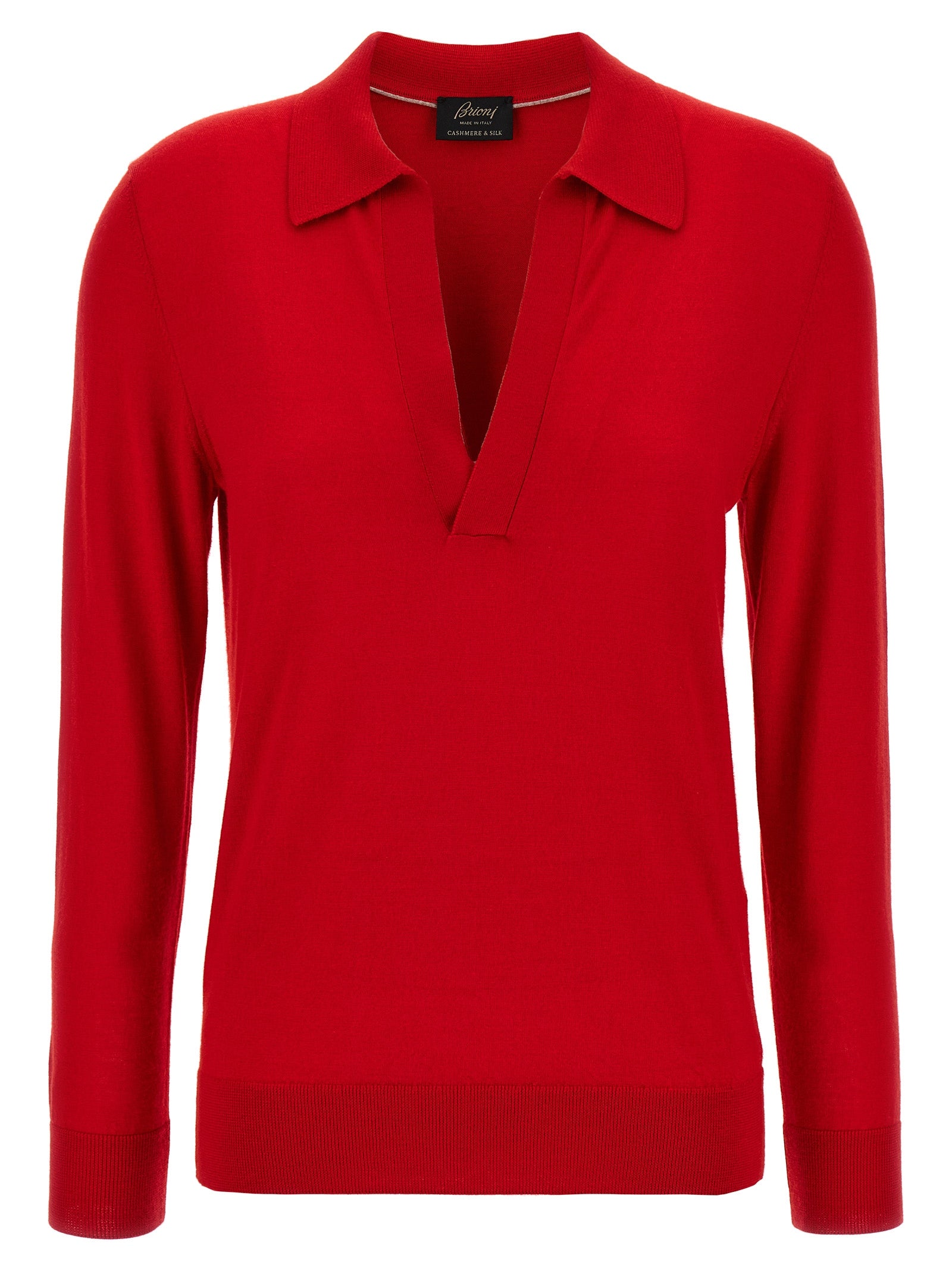Brioni Brioni Cashmere And Silk Polo Shirt
