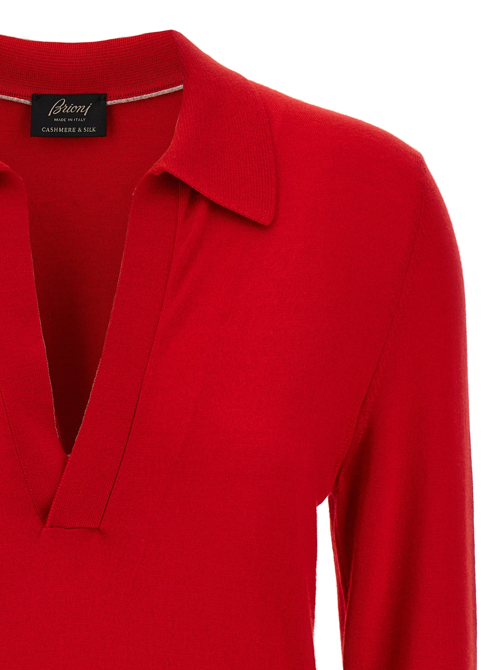 Brioni Brioni Cashmere And Silk Polo Shirt