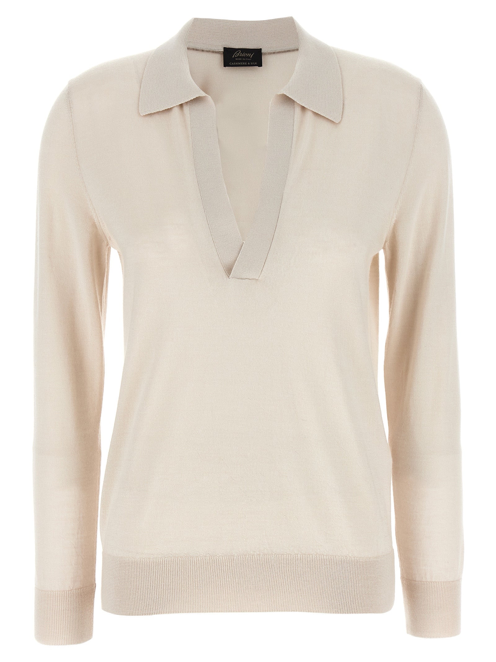 Brioni Brioni Cashmere And Silk Polo Shirt