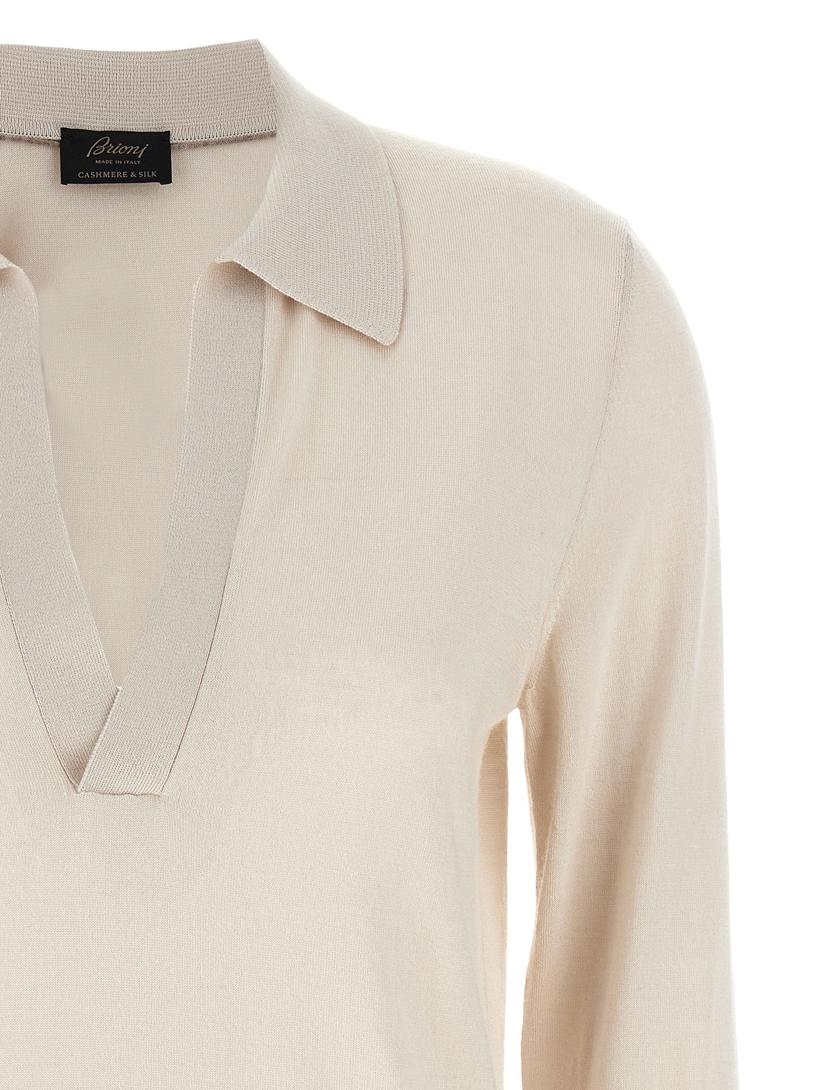 Brioni Brioni Cashmere And Silk Polo Shirt