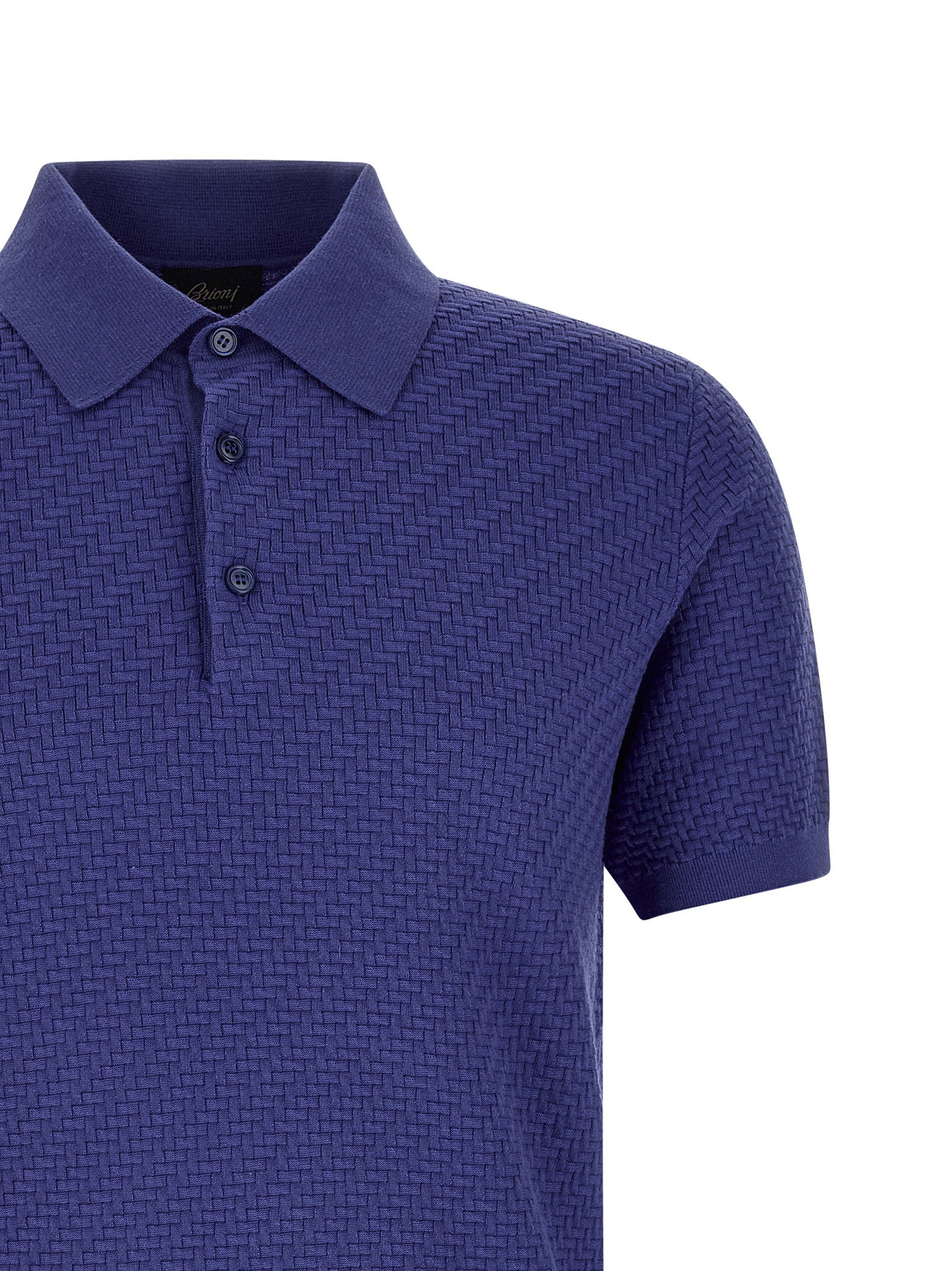 Brioni Brioni Weaving Polo Plot