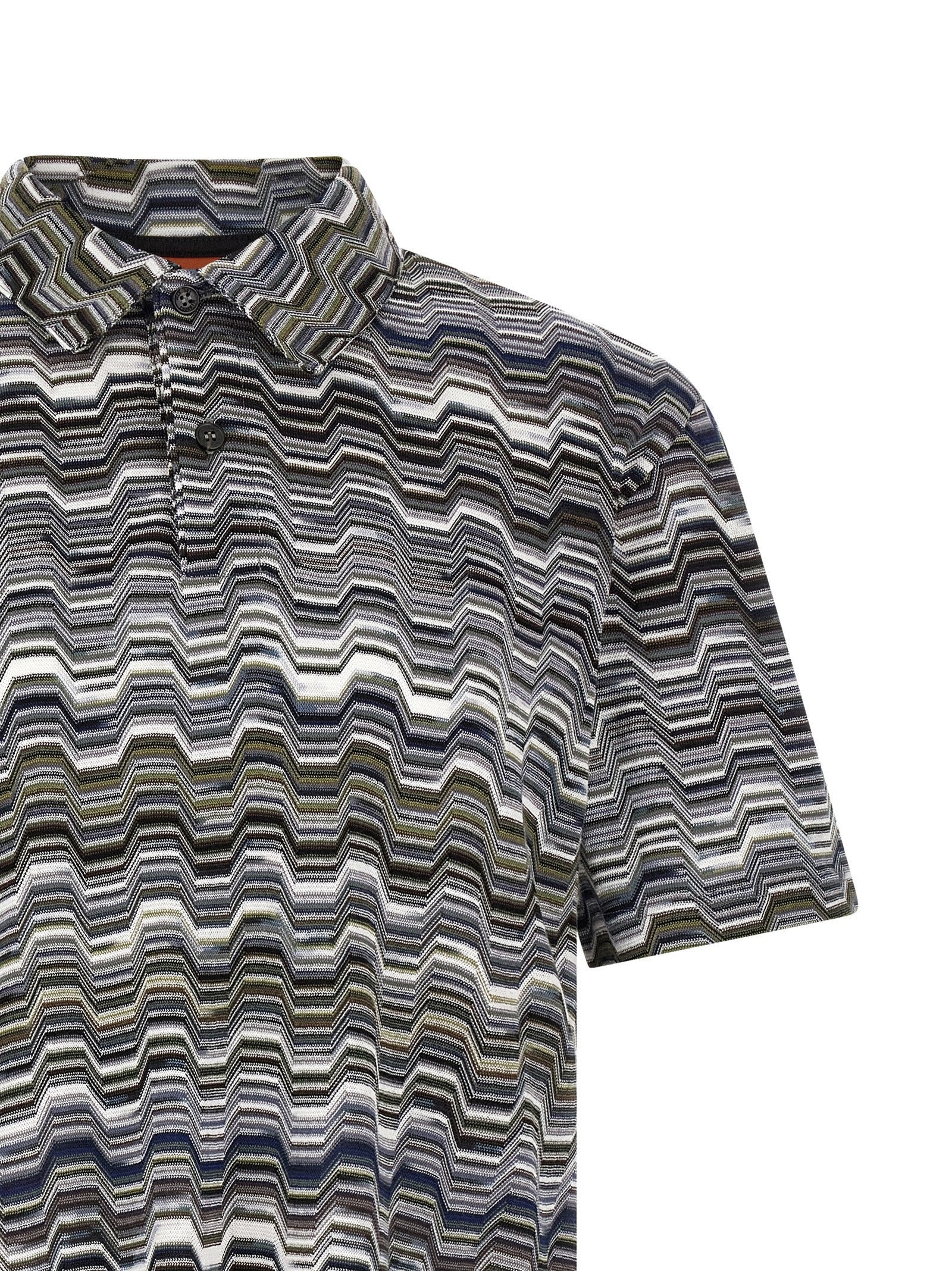 Missoni Missoni Irregular Zigzag Polo Shirt