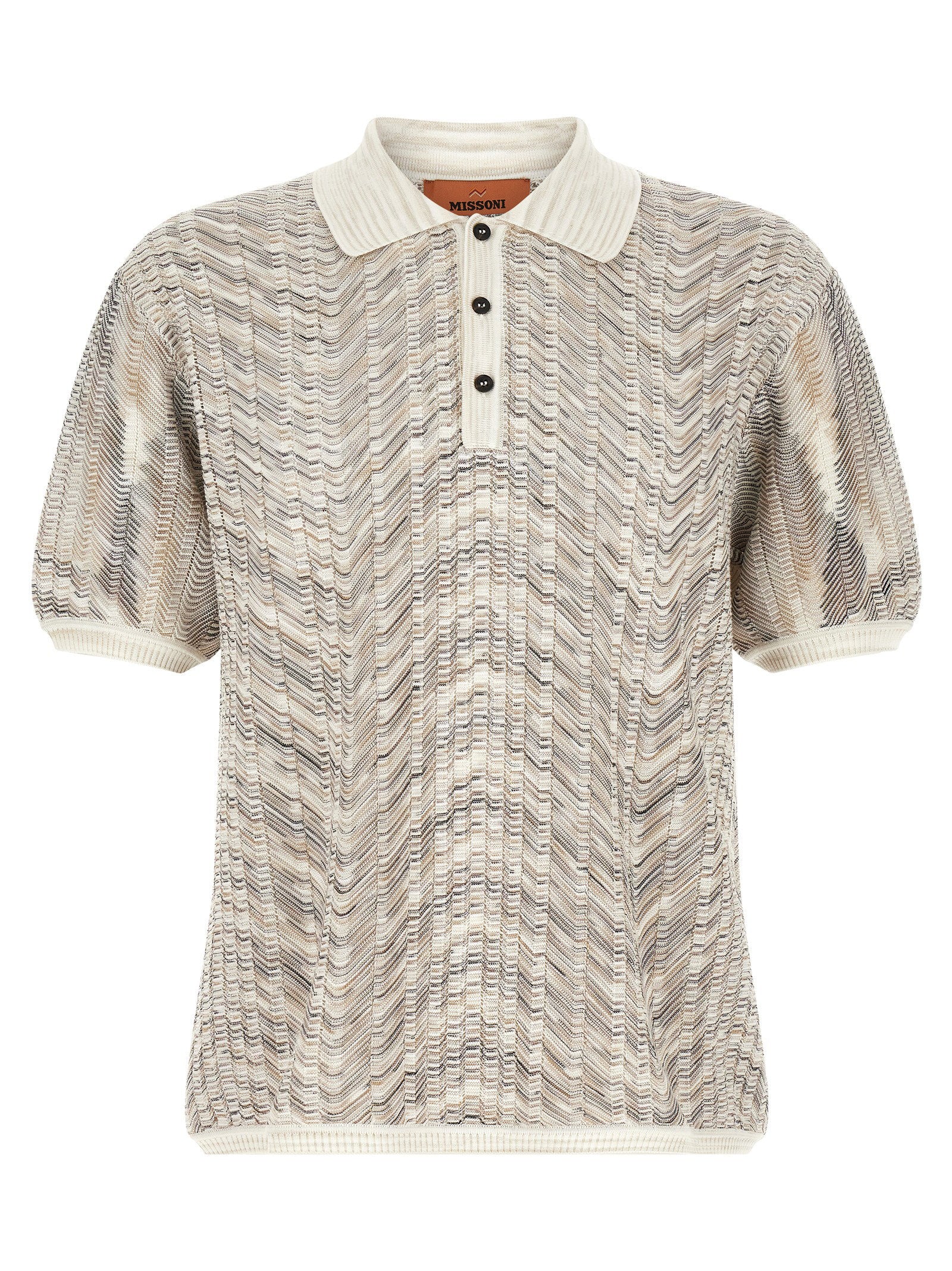 Missoni Missoni Zig-zag Knit Polo Shirt
